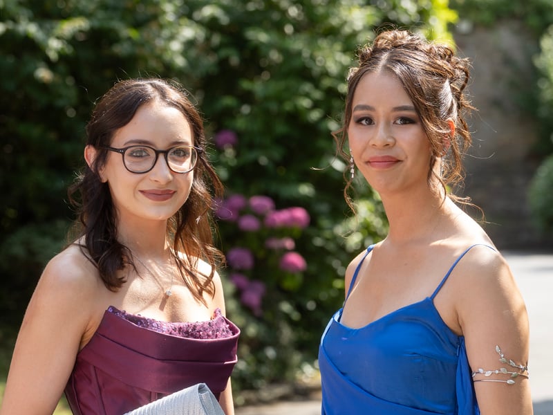 Pictured attending the Loreto Debs,  Amelia Stanis and Lucy O' Neill.