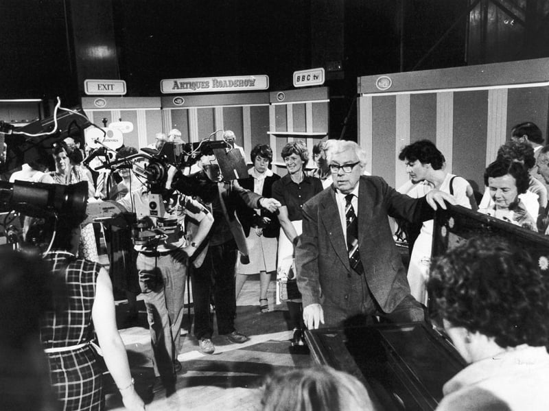 TV's Antiques Roadshow visited Harrogate in July 1982. Pictured is expert Arthur Negus.