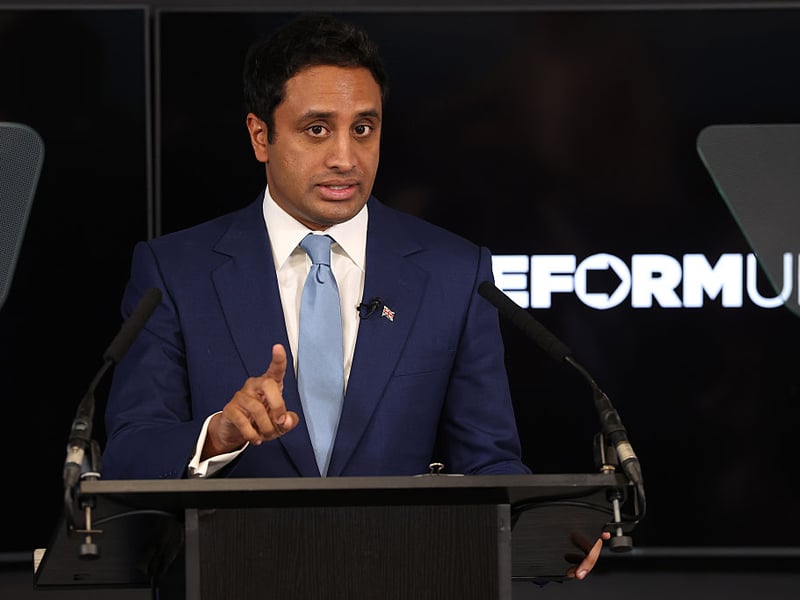 Successful Scottish-born businessman Zia Yusuf is the favourite to be the next Reform leader should Nigel Farage step down (or be force out). He is currently the party's UK's spokesperson for home affairs, having resigned from the Conservative party in August 2024, and was formerly Chairman of Reform UK. He's the 5/1 third favourite to be th next UK Prime Minister.