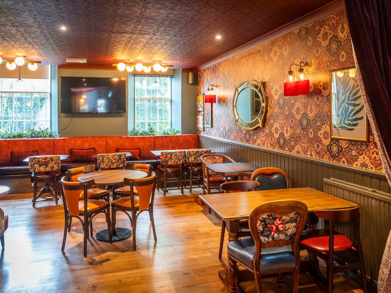 The new seating areas in the revamped pub.