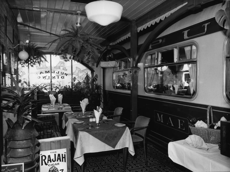 Did you eat here back in the day? Platform one, The Train Now Standing. pub and restaurant at Pannal pictured in 1989.