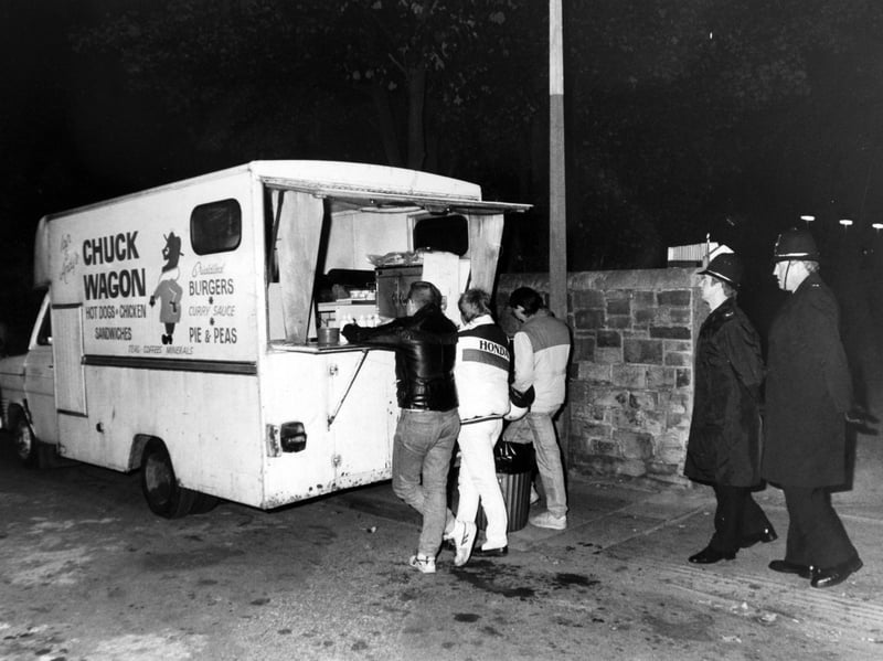Public disorder in the town came under the spotlight after three policemen were injured and 11 people arrested in disturbances in October 1986. Police asked the council to close fast food shops and mobile snack bars at midnight.