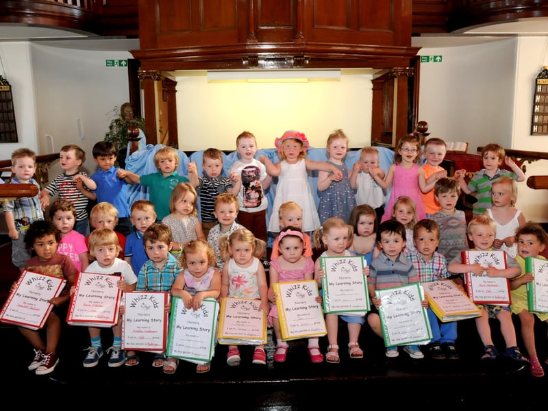 These little ones had every reason to be proud after they won awards for their learning for two and three year olds.
Here they are at Whizz Kids Childcare with their certificates in 2013.