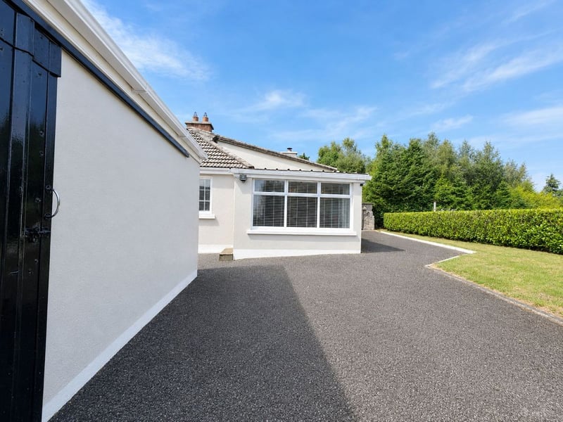 Rear driveway