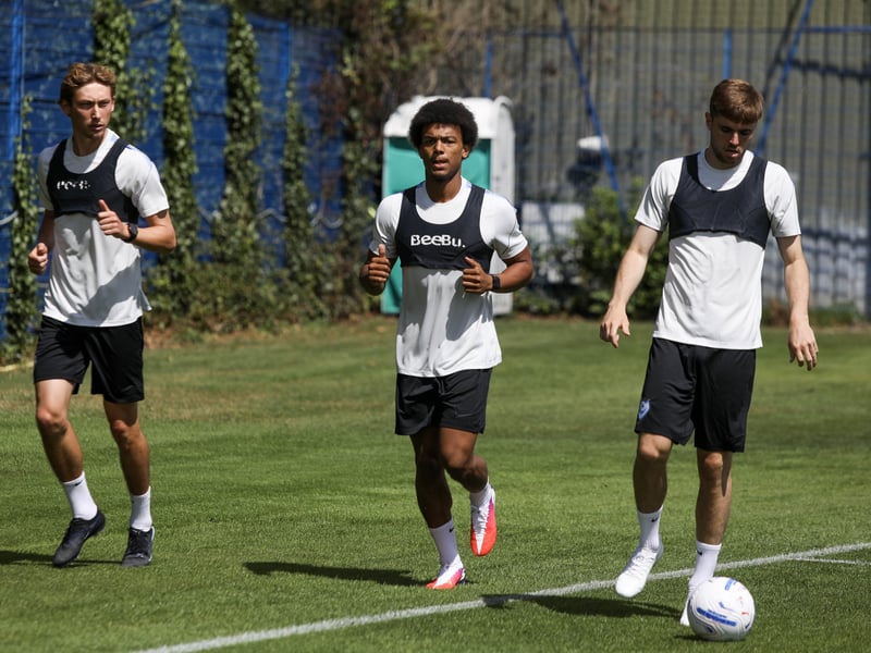 The youngster hasn’t featured for Mousinho’s side in pre-season so far due to a hamstring issue. The problem was sustained during the closing stages of his loan at Gosport last season and is expected to be sidelined for at least another three weeks. 