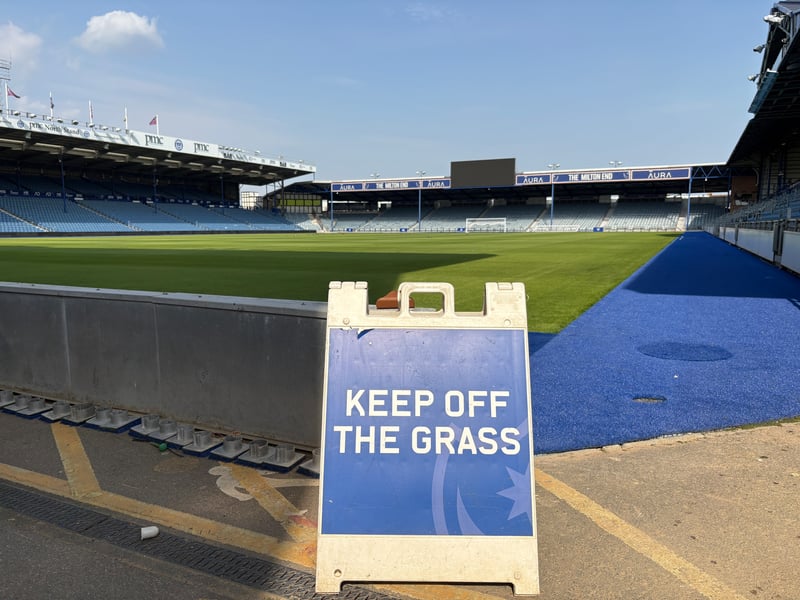 It takes six weeks for the pitch to be ready after seeding.