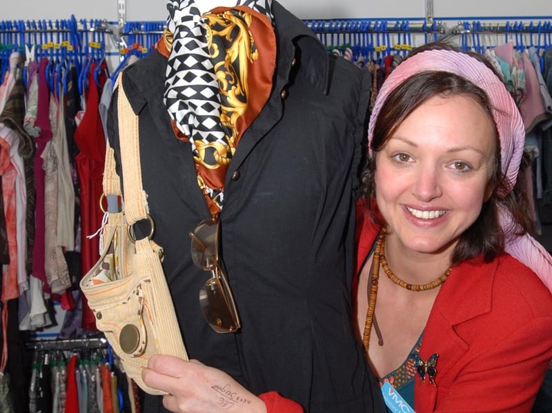 A scarf, a jacket and accessories to match - all at the YMCA on King Street in 2009.