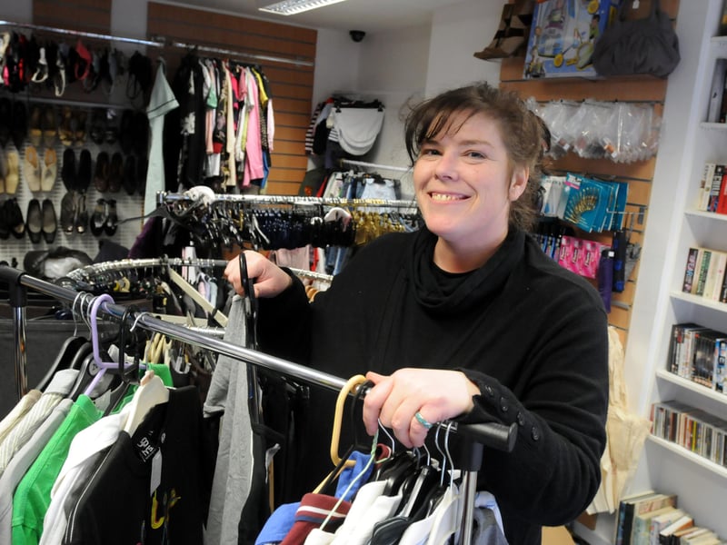 You were spoilt for choice at Feline Friends which is seen here in 2013 in Winchester Street, with Helen Hill in the picture.