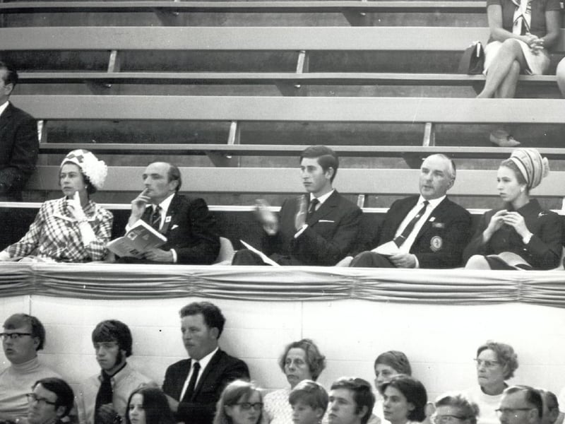 The Royal Box at the Games.