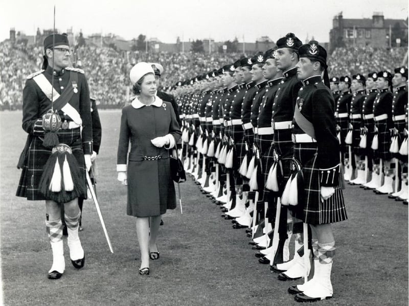 The Queen t the closing ceremony of the 1970 Edinburgh Commonwealth Games.