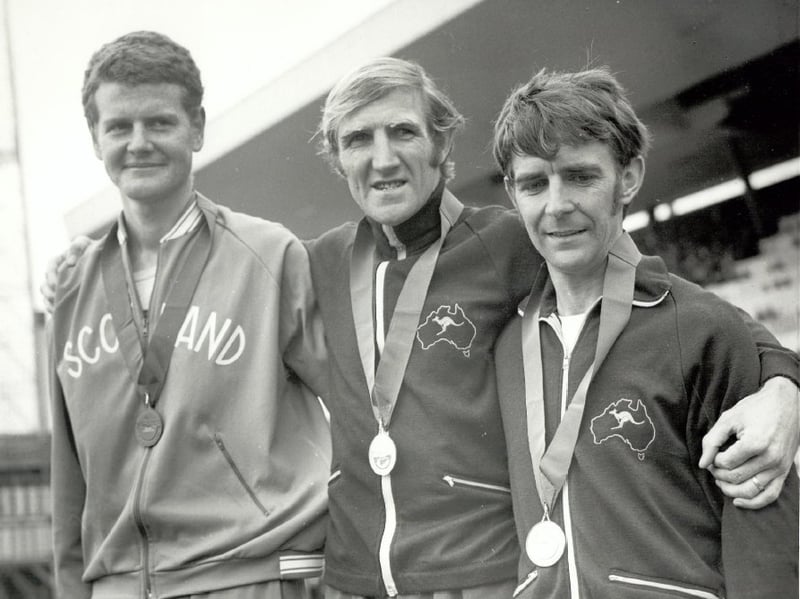 Scotland's Bill Sutherland won a medal at the 20k walk.
