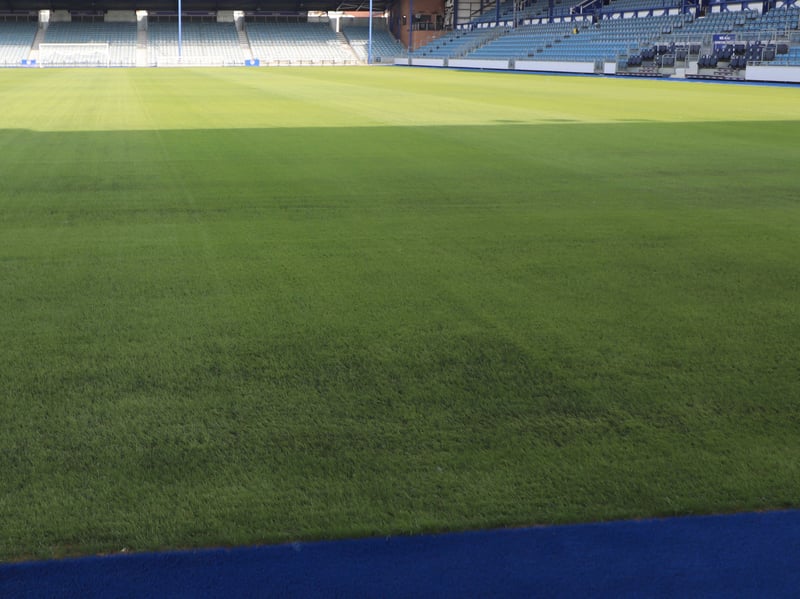 The hybrid playing surface is 95 per cent natural and five per cent artificial, with 426 kilos of rye grass seed planted, while 24 pitch sprinklers have been installed, an increase of five.