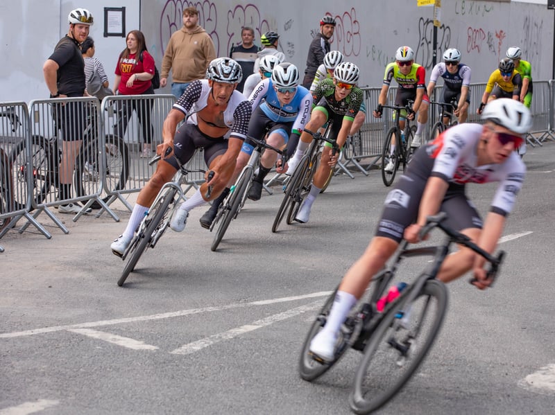 Riders in action during the Sheffield Grand Prix