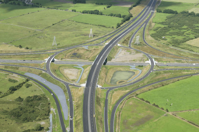 M17/M18 motorway intersection