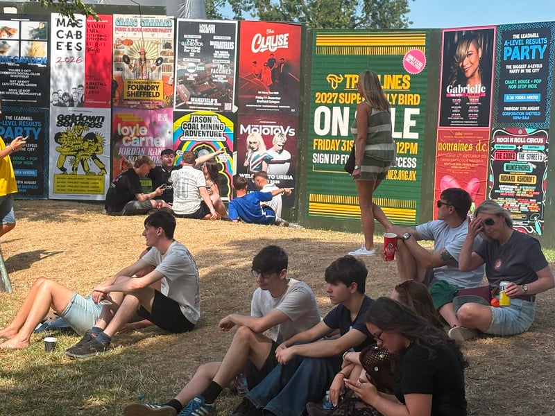 Fans take in the atmosphere