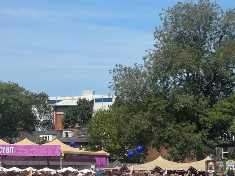 Crowds were building just an hour after opening