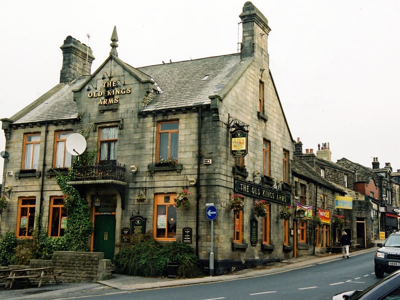 The Old King's Arms on the corner of the Green at the bottom end of Town Street, seen right. The village stocks were once sited at the south wall of the garden of the Old King's Arms and may have been removed when the Old King's Arms was extended in 1879 by James Hutchinson.