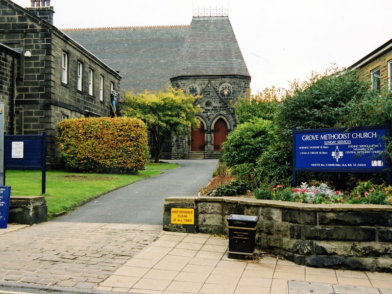 Grove Methodist Church looking from Town Street pictured in October 2003.