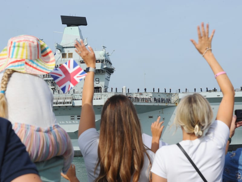 HMS Prince of Wales returned home to Portsmouth on Friday, July 24, 2026, after completing the first phase of Operation Firecrest.