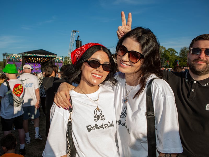 Festival goers at Tramlines, in Hillsborough Park, Sheffield. Photo: Errol Edwards