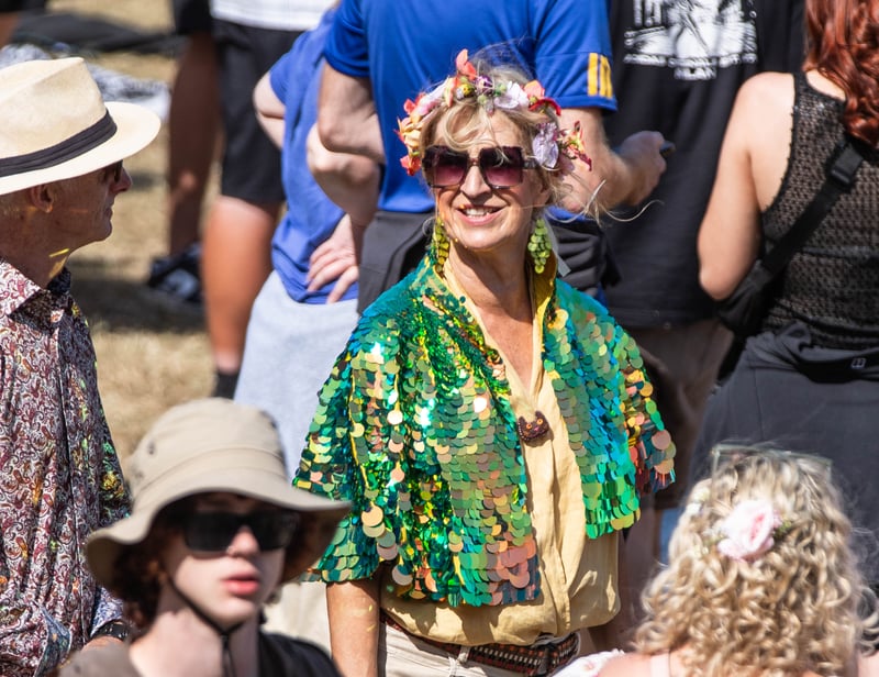 Festival goers at Tramlines, in Hillsborough Park, Sheffield. Photo: Errol Edwards