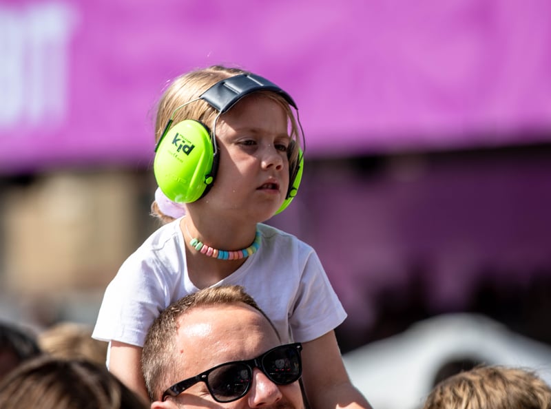 Festival goers at Tramlines, in Hillsborough Park, Sheffield. Photo: Errol Edwards