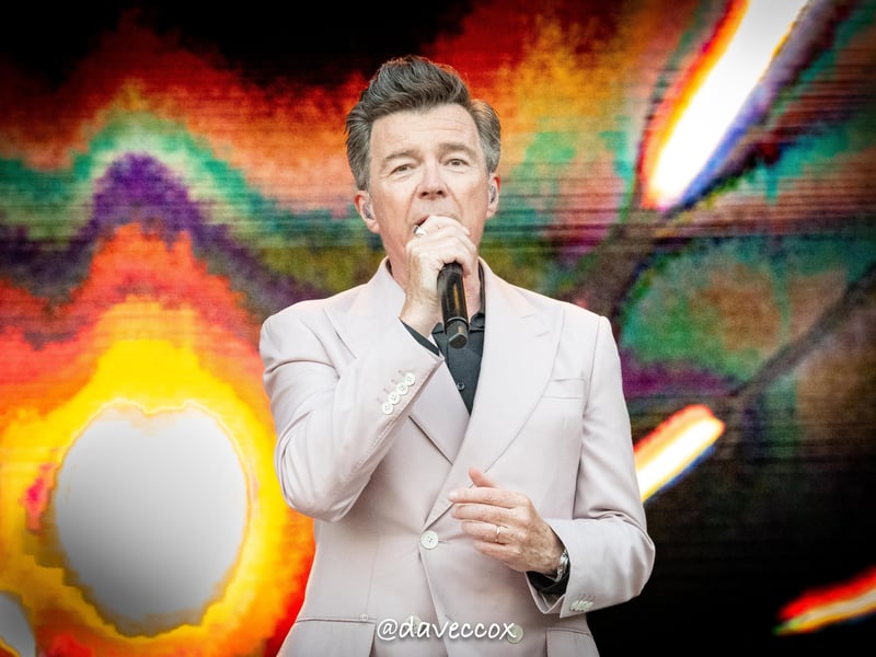 Rick Astley at Ludlow Castle. Pictures: Dave Cox