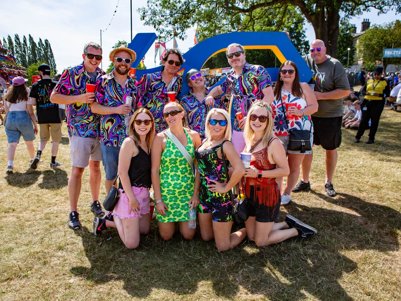 Festival goers at Tramlines, in Hillsborough Park, Sheffield. Photo: Errol Edwards