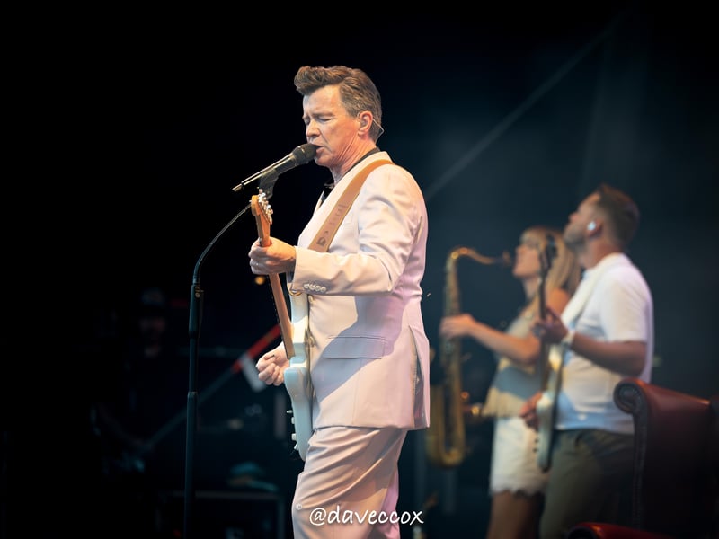 Rick Astley at Ludlow Castle. Pictures: Dave Cox