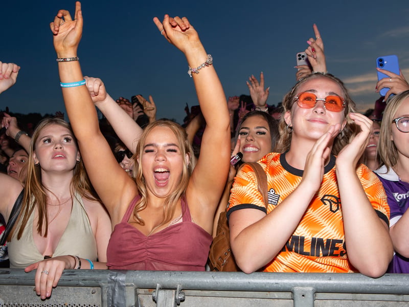 Festival goers at Tramlines, in Hillsborough Park, Sheffield. Photo: Errol Edwards