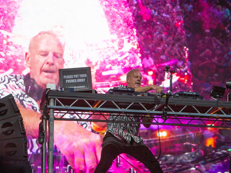 Fatboy Silm at Tramlines, in Hillsborough Park, Sheffield. Photo: Errol Edwards