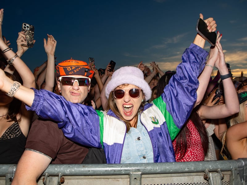 Festival goers at Tramlines, in Hillsborough Park, Sheffield. Photo: Errol Edwards