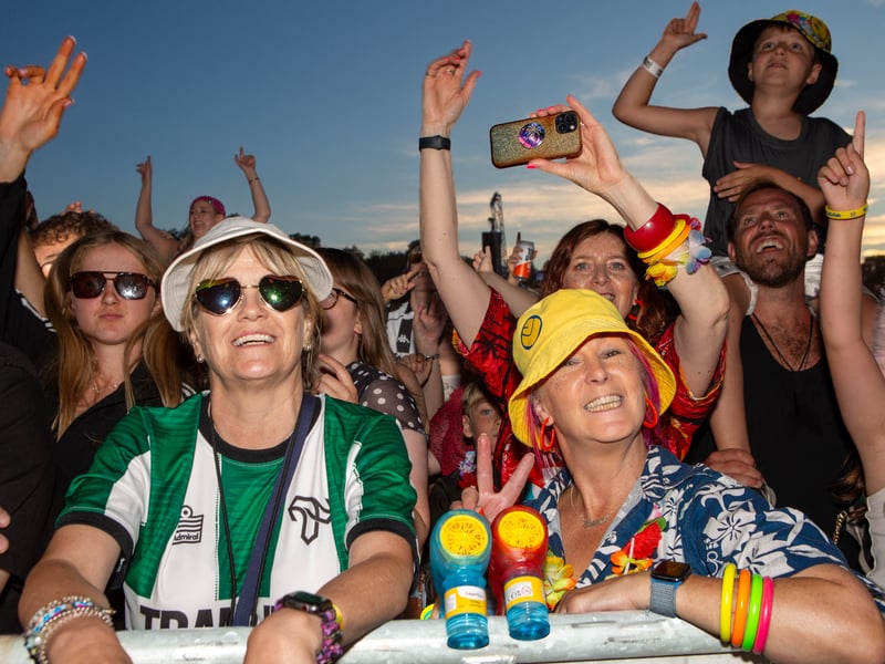 Festival goers at Tramlines, in Hillsborough Park, Sheffield. Photo: Errol Edwards