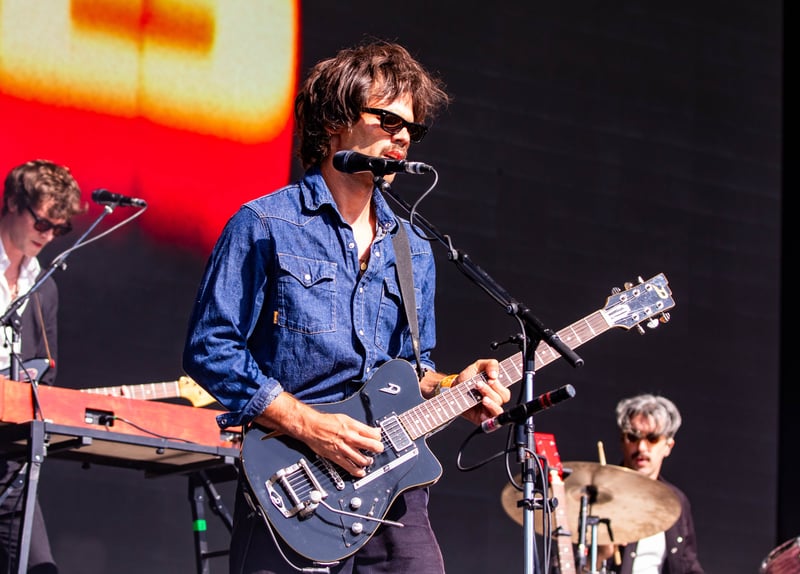 The Vaccines on stage at Tramlines, in Hillsborough Park, Sheffield. Photo: Errol Edwards