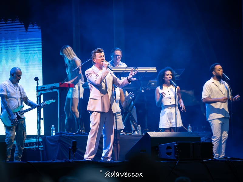 Rick Astley at Ludlow Castle. Pictures: Dave Cox