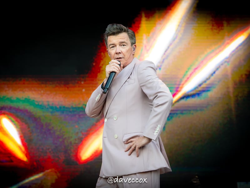 Rick Astley at Ludlow Castle. Pictures: Dave Cox