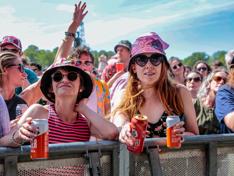 Festival goers at Tramlines, in Hillsborough Park, Sheffield. Photo: Errol Edwards