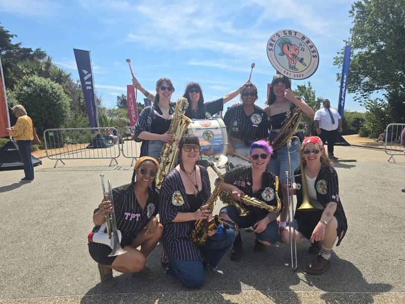 She's Got Brass Band performing for public ahead of SailGP