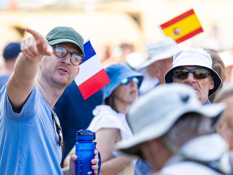 Passionate sailing fans gather on Southsea seafront for start of SailGP.