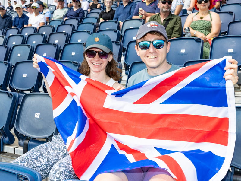 Passionate sailing fans gather on Southsea seafront for start of SailGP.