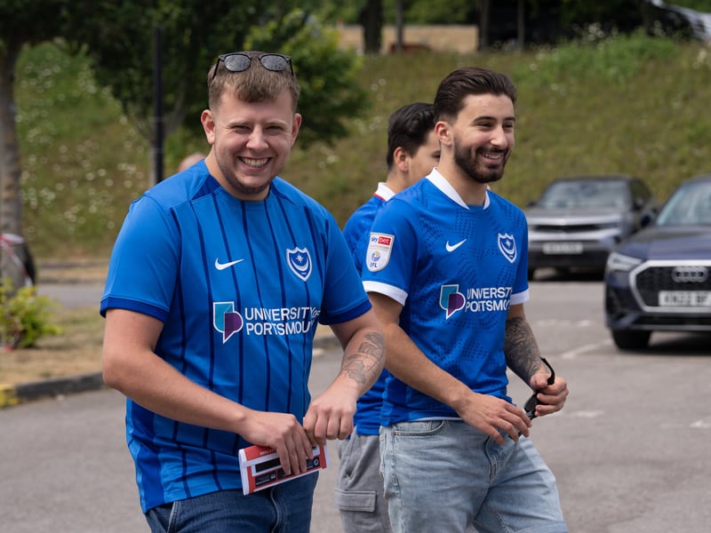 Brilliant photos of Pompey fans at Adams Park for Saturday's pre-season friendly against Wycombe Wanderers.
