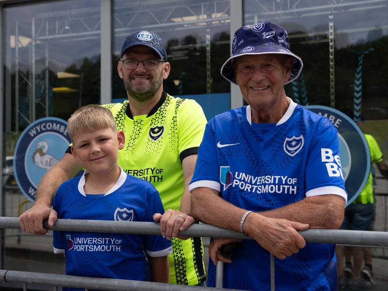 Brilliant photos of Pompey fans at Adams Park for Saturday's pre-season friendly against Wycombe Wanderers.