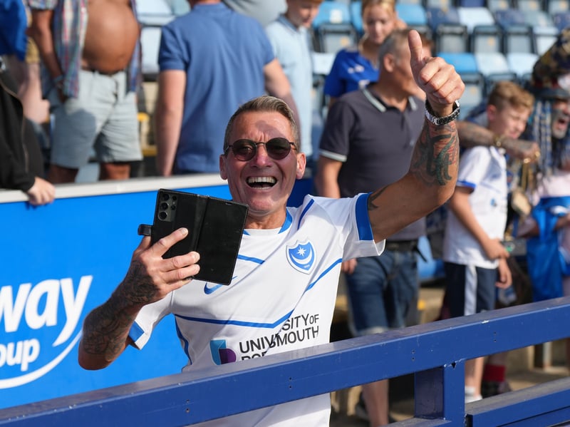 Brilliant photos of Pompey fans at Adams Park for Saturday's pre-season friendly against Wycombe Wanderers.