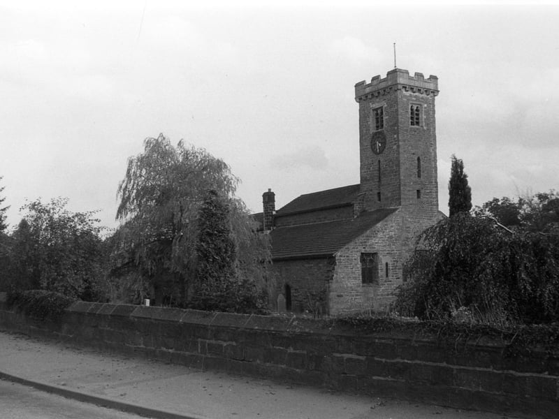 Church Lane of All Hallows Church, the parish church of Bardsey. This Grade I listed building originated in Anglo Saxon times, with its tower built between 850 and 950, the upper part dating from the late 900s; it is probably the oldest Saxon work in Yorkshire.