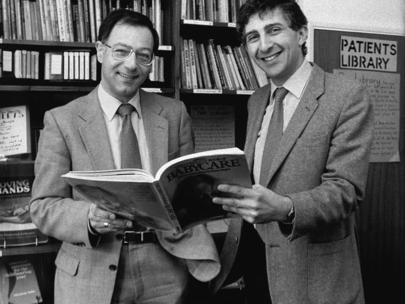 April 1986 and GPs Dr. Chris Varnavides and Dr. Arnold Zermansky were the first in the country to run a health lending library.