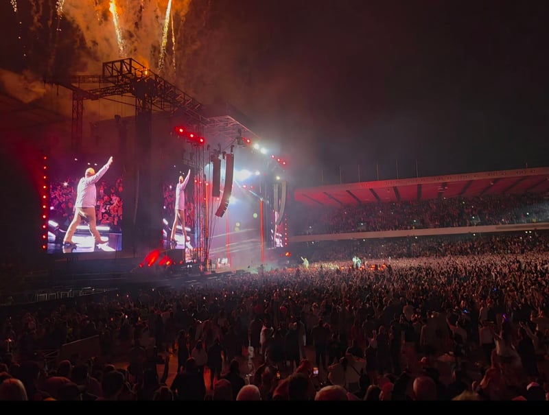 Chloe Hornby captured the explosive end to the show