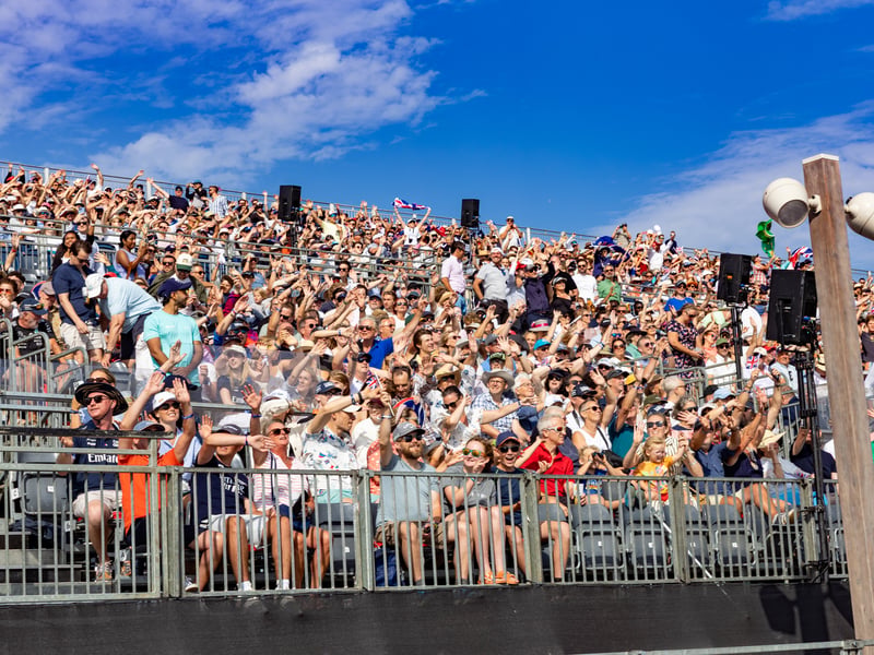 Crowds at SailGP