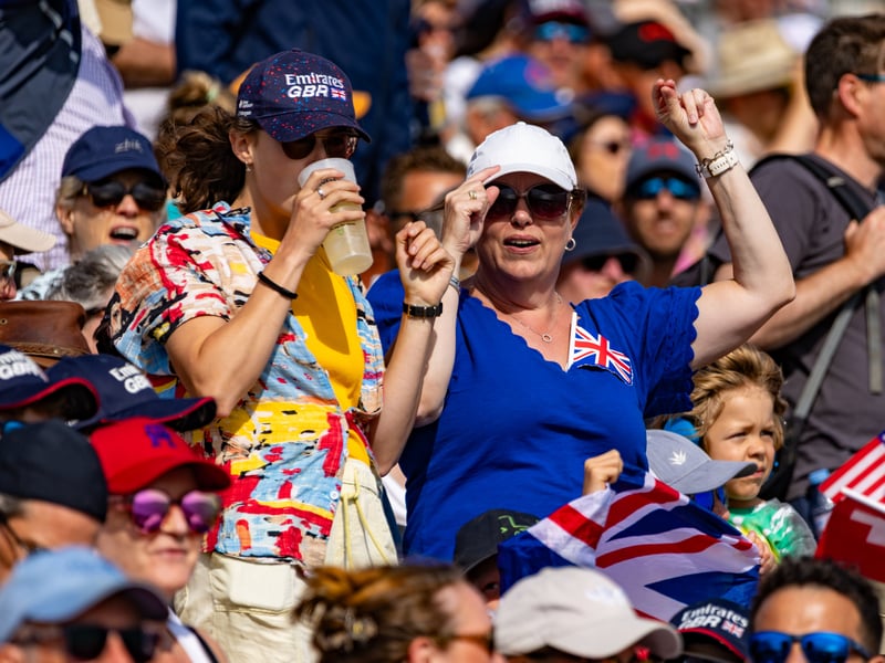 Crowds during SailGP