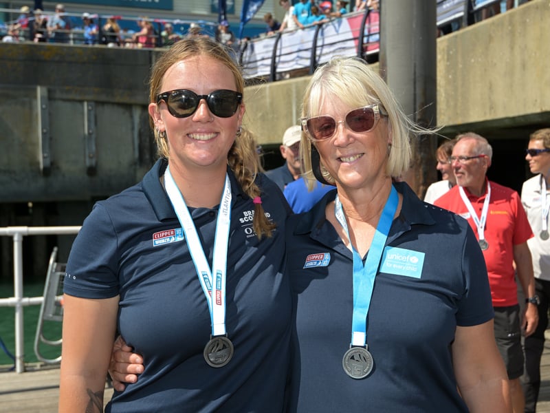 Mother and daughter crew Sally Beattie and daughter Millie Apperley, First Mate.