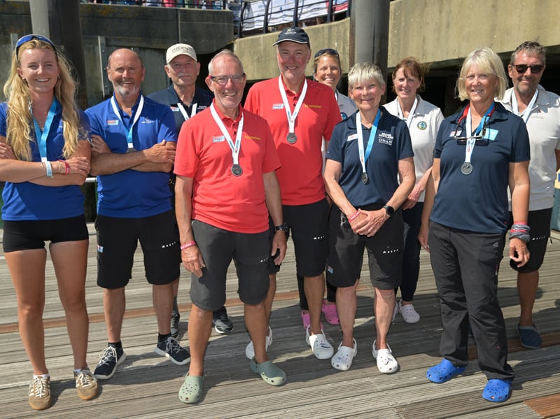 Sailors who took part in the Clipper race.